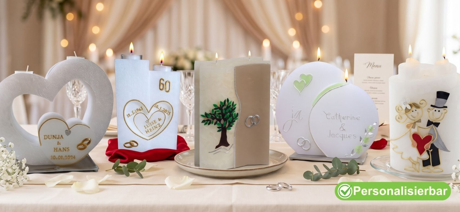 Hochzeitskerzen Doppeldocht