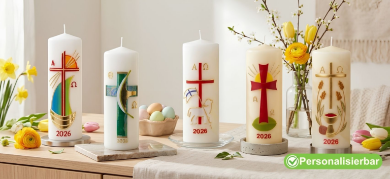 Christliche Osterkerzen