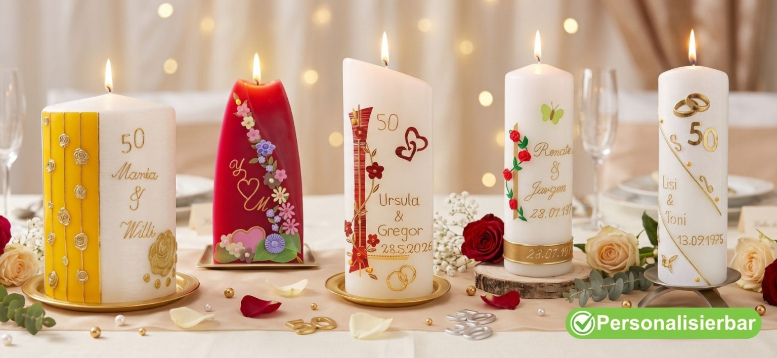 Hochzeitstagskerzen