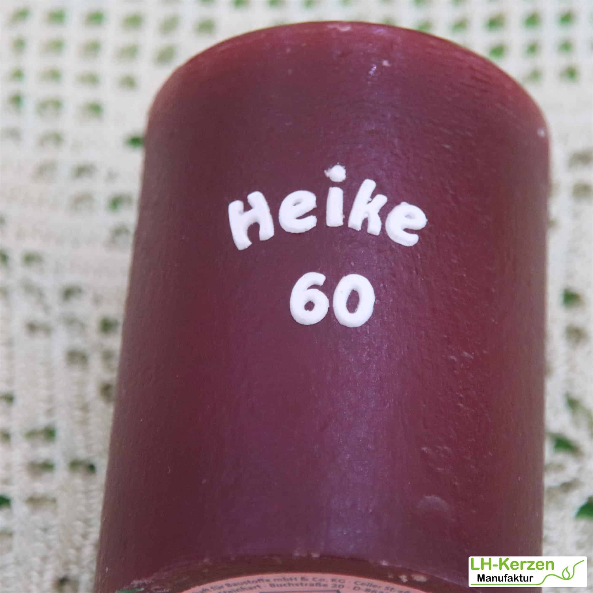 Beschriftete Kerze