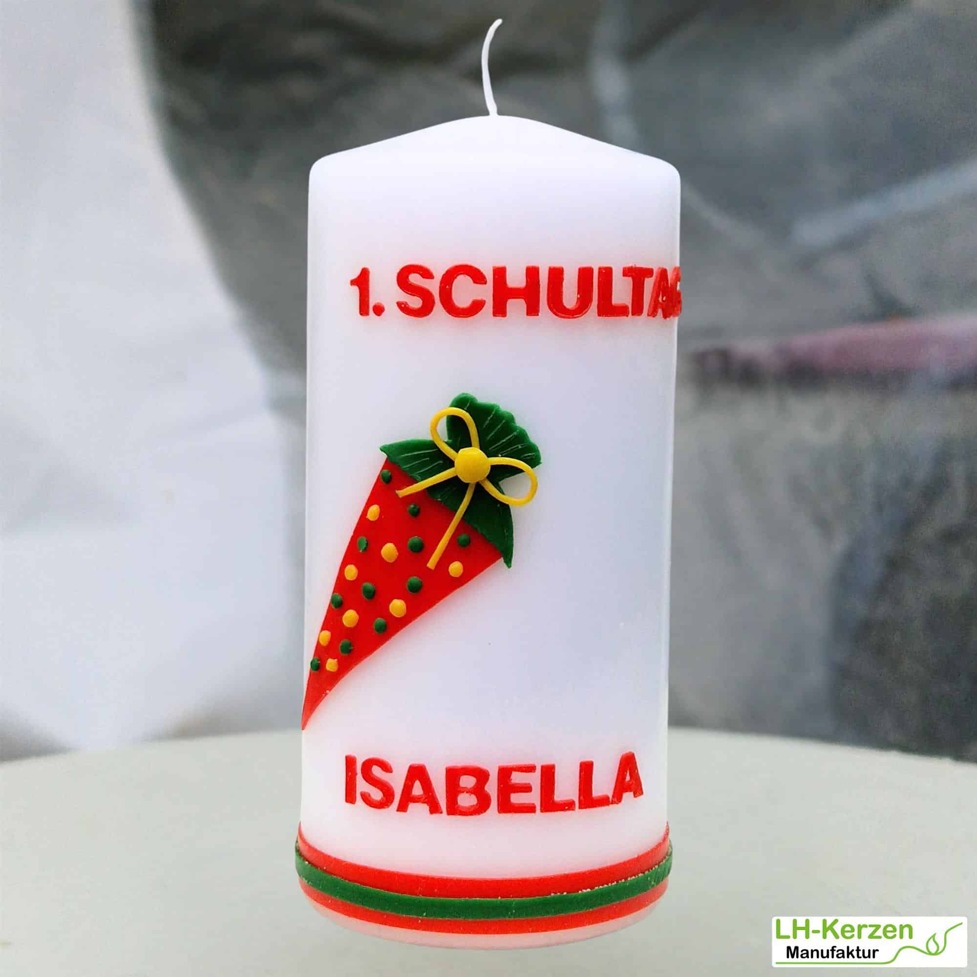 Beschriftete Kerze