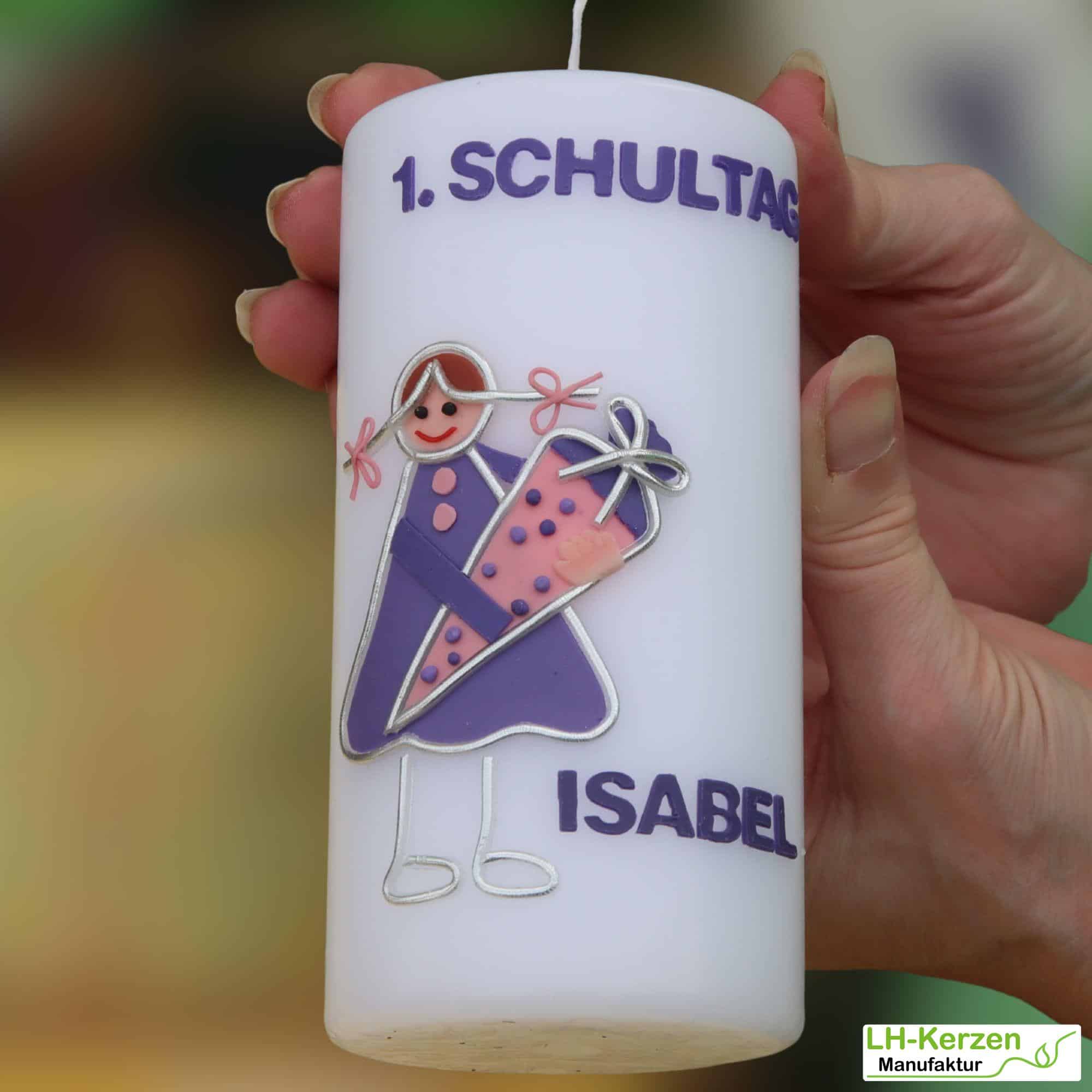 Beschriftete Kerze
