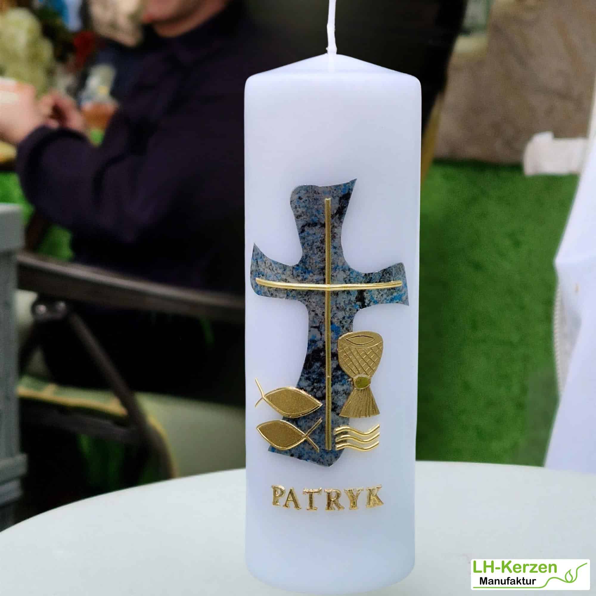 Beschriftete Kerze