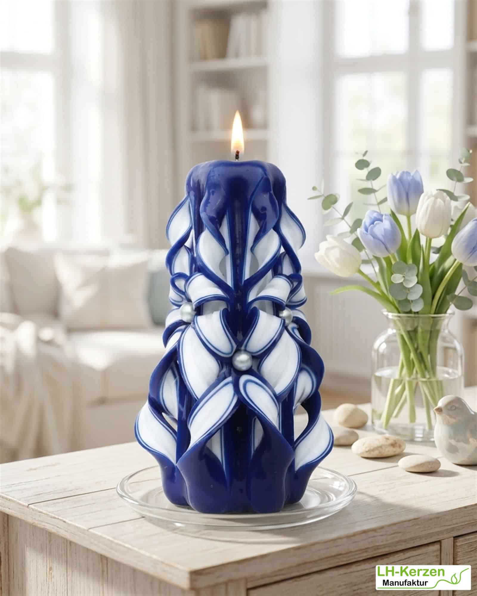 Freyr's Glimmerling – Magische geschnitzte Kerze, ideal für festliche Anlässe und besondere Momente