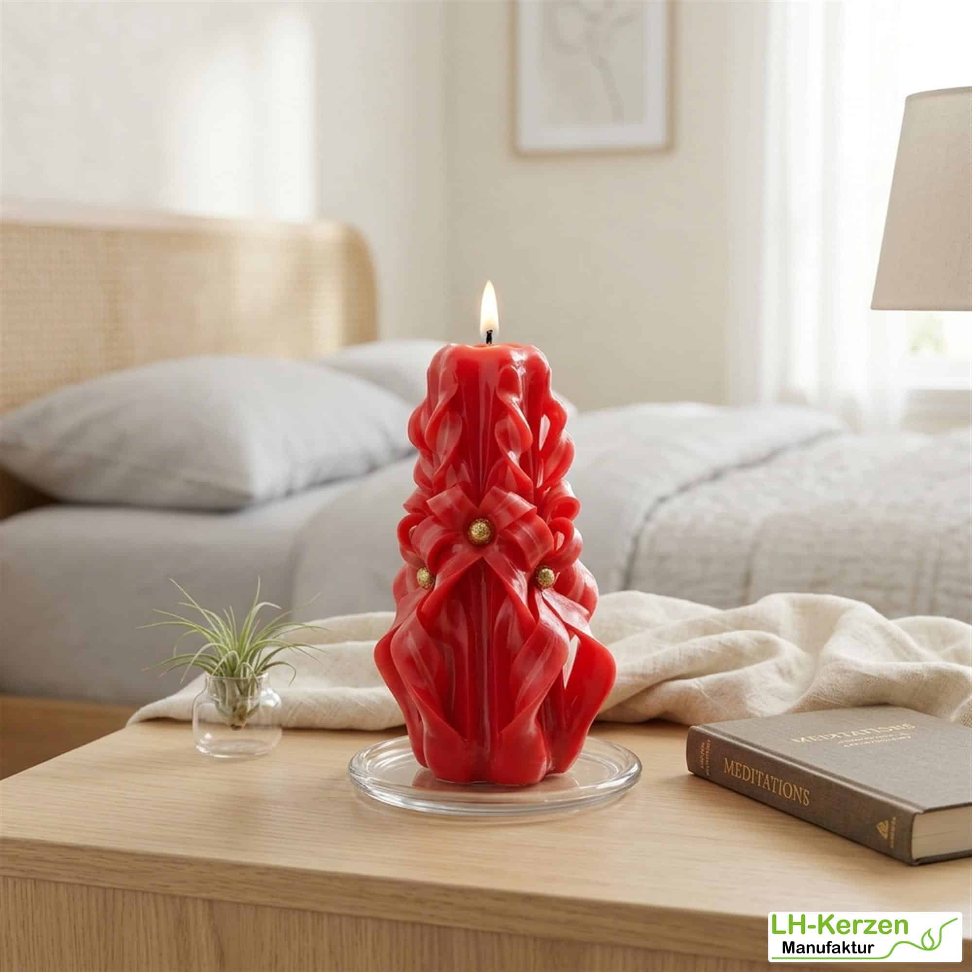 Thor's Inferno – Große magische geschnitzte Kerze, ideal für festliche Anlässe und besondere Momente