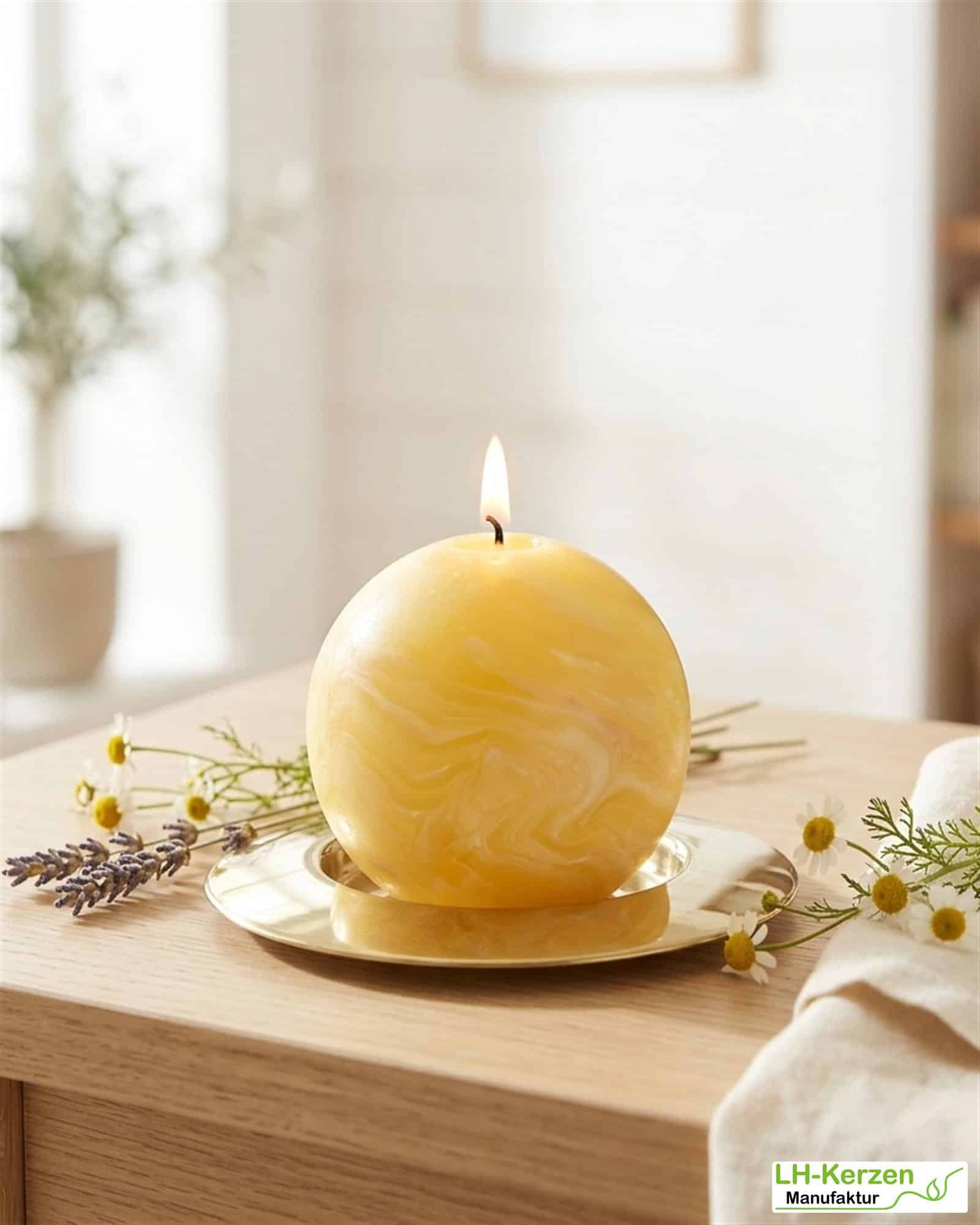 Rote Bienenwachskerze mit einzigartiger marmorierter Oberfläche, 25%, 150x60, elegant & modern